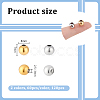120Pcs 2 Colors 304 Stainless Steel Round Seamed Beads STAS-UN0060-65C-3