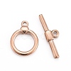 Ion Plating(IP) 304 Stainless Steel Toggle Clasps STAS-D142-04A-RG-1