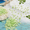 10 Strands Flat Round Handmade Polymer Clay Beads CLAY-PH0001-44L-4
