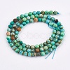 Dyed & Heated Natural Howlite Beads Strands X-TURQ-F010-04A-4mm-1