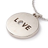 Sublimation Blank Aluminum Pendant Necklace LS-NJEW-E020-01P-01-2