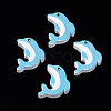Printed Natural Wooden Beads WOOD-S055-27-1