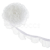 Nylon Elastic Pleated Lace Ribbon OCOR-WH0003-070B-1