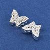 Rack Plating Brass Micro Pave Cubic Zirconia Beads KK-F879-09S-2