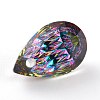 Embossed Glass Rhinestone Pendants GLAA-J101-05A-001VO-4
