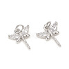 Brass Micro Pave Cubic Zirconia Charms ZIRC-L096-06P-1