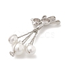 Alloy & Shell Pearl Copper Wire Wrapped Big Pendants PALLOY-JF04808-01-4