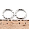 Non-Tarnish 304 Stainless Steel Split Key Rings STAS-Q314-02A-P-3