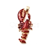 Brass Enamel Pendants KK-A277-03G-02-1