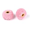 Imitation Rabbit Hair European Beads FIND-WH0126-574T-1