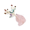 Natural Mixed Gemstone Chips Tree of Life Display Decorations AJEW-JD00015-03-3