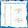 20Pcs 2 Colors 304 Stainless Steel Chain Extender STAS-UN0060-91-3