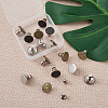 16sets 4 Styles Iron Button Pins for Jeans PALLOY-KS0001-07-5