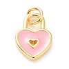 Brass Enamel Pendants KK-M218-11E-RS-1
