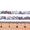 Frosted Transparent Glass Beads Strands GLAA-N054-4mm-12-4
