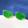 Brass Stud Earrings KK-F358-01G-1