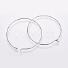 316 Surgical Stainless Steel Hoop Earrings Findings STAS-K146-039-20mm-0.8-1