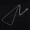Anti-Tarnish Rhodium Plated 925 Sterling Silver Necklaces STER-M034-40B-1