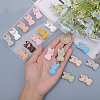 20Pcs 10 Colors Alpaca Food Grade Eco-Friendly Silicone Focal Beads SIL-CA0002-75-4