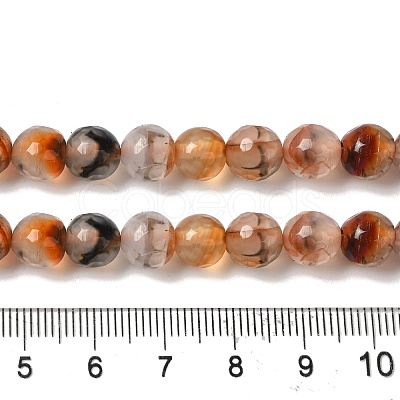 Dyed & Heated Natural Dragon Veins Agate Beads Strands G-P539-A01-08-1