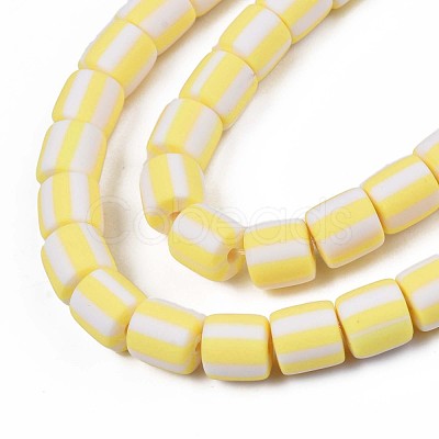 Handmade Polymer Clay Bead Strands CLAY-T020-12I-1