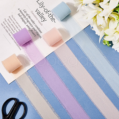 4Pcs 4 Colors Polyester Ribbons DIY-CY0001-72-1