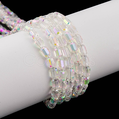 Electroplate Glass Beads Strands X-EGLA-D031-01-01-1
