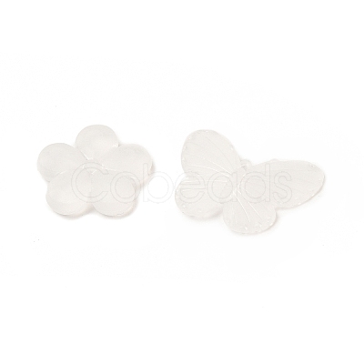 Frosted Transparent Acrylic Beads X-OACR-U006-03A-1