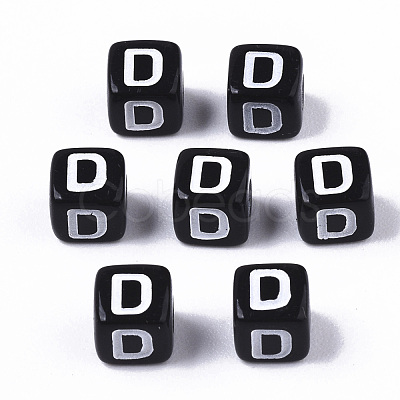 Opaque Acrylic Beads SACR-N002-01D-1