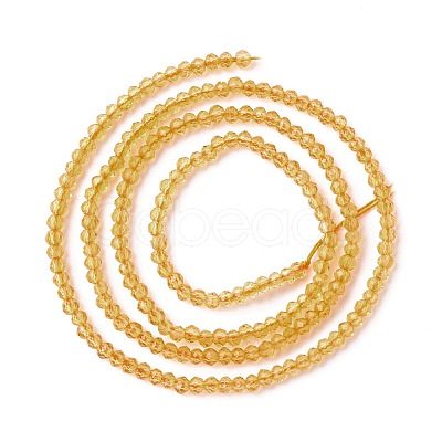 Transparent Glass Beads Strands GLAA-C019-01A-18-1