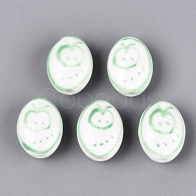 Handmade Porcelain Beads PORC-N012-14D-01-1