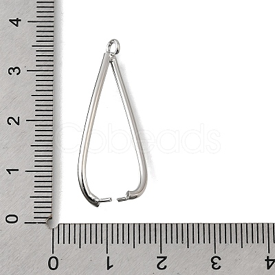 Brass Ice Pick Pinch Bails KK-P306-12B-P-1