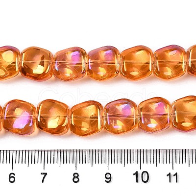 Electroplate Glass Beads Strands EGLA-N012-07L-1
