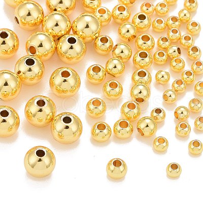 Brass Real 18K Gold Plated Solid Beads KK-PH0036-73-1