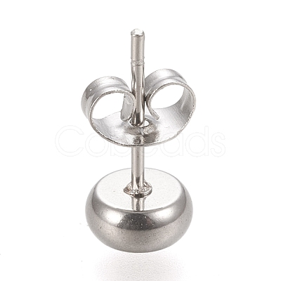 Non-Tarnish 304 Stainless Steel Stud Earring Settings X-STAS-K202-05A-P-1