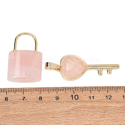 Natural Rose Quartz Beaded Pendants GG-CBA9389-04S-1