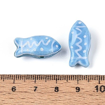 Handmade Porcelain Ceramic Beads PORC-T133-28G-1