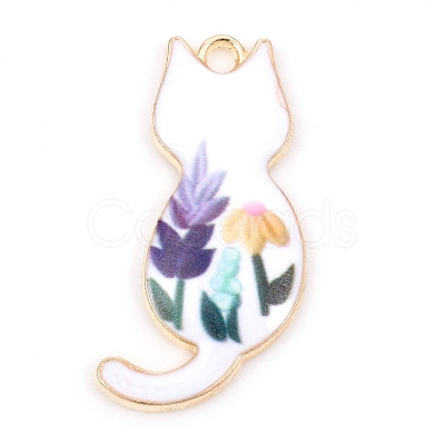 Alloy Enamel Pendants ENAM-CJC0002-25G-02-1