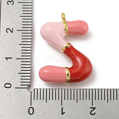Brass Enamel Pendants X-KK-E093-03G-Z-1