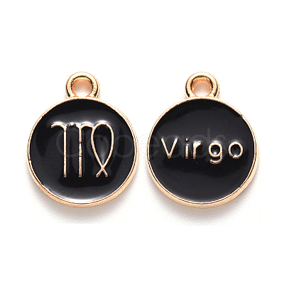 Alloy Enamel Pendants ENAM-S124-01B-08B-1