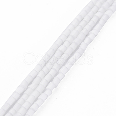 Glass Silk Stain Style Beads Strands GLAA-N047-001A-07-1