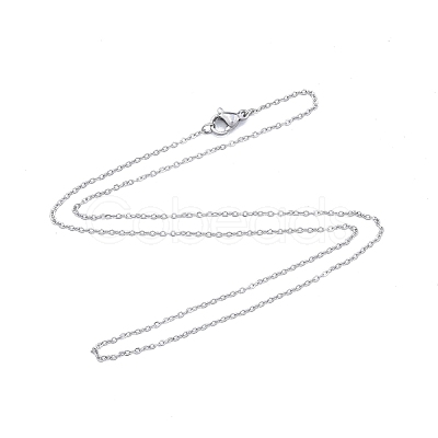 Non-Tarnish 304 Stainless Steel Cable Chains Necklace for Men Women NJEW-N050-A02-S12-1