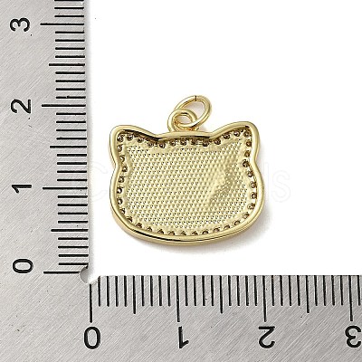 Brass Micro Pave Cubic Zirconia Pendants KK-Q808-13G-1