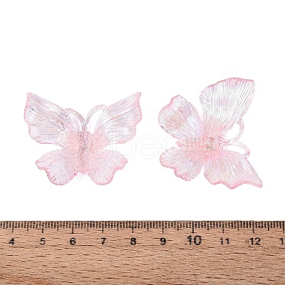 Transparent Plastic Pendants KY-N025-44B-1