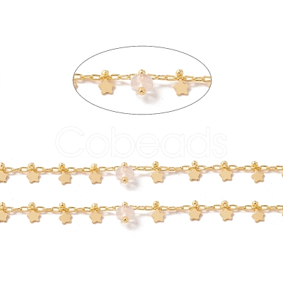 Natural Quartz Crystal Column Beaded Chains CHC-K012-02G-01-1