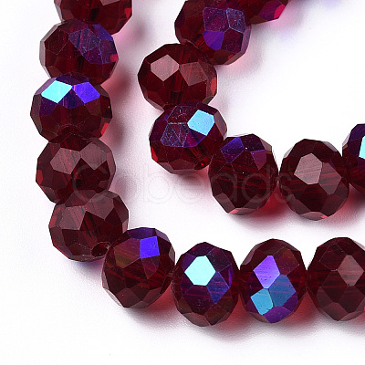 Electroplate Glass Beads Strands EGLA-A034-T4mm-L21-1