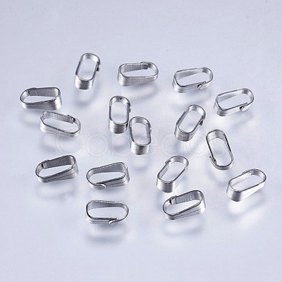 Tarnish Resistant 304 Stainless Steel Snap On Bails STAS-F145-01P-1