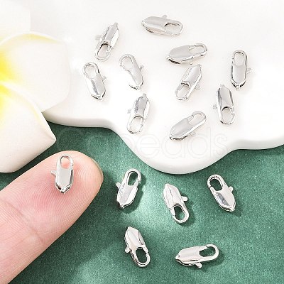SHEGRACE Brass Lobster Claw Clasps XGR0006P-07P-1