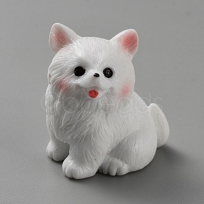 Resin Dog Figurines Ornament DJEW-TAC0007-01D-1