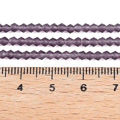Imitate Austrian Crystal Frosted Glass Beads Strands EGLA-A039-T6mm-MD04-1